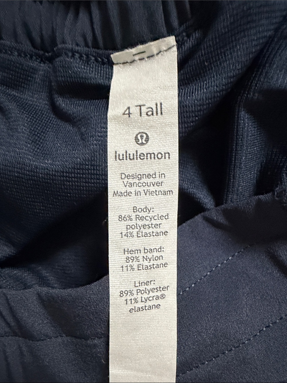 lululemon athletica Navy Athletic Shorts - Picture 2 of 4